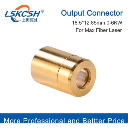 LSKCSH Max Fiber Laser Source 0-6KW Output Protective Connector Lens Group for Max Fiber Laser Source 18.5mm Golden Color