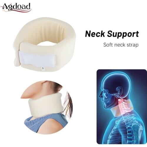 Medical Cervical Neck Brace Collar Soft Foam Cotton Adjustable Neck Tractor Neck Posture Chin Support Pain Relief Relax