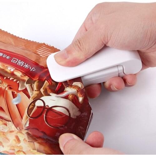 Mini Sealing Portable Household Home Heat Bag Plastic Food Snacks Sealing Machine Packaging Kitchen Storage Bag Clips Wholesale