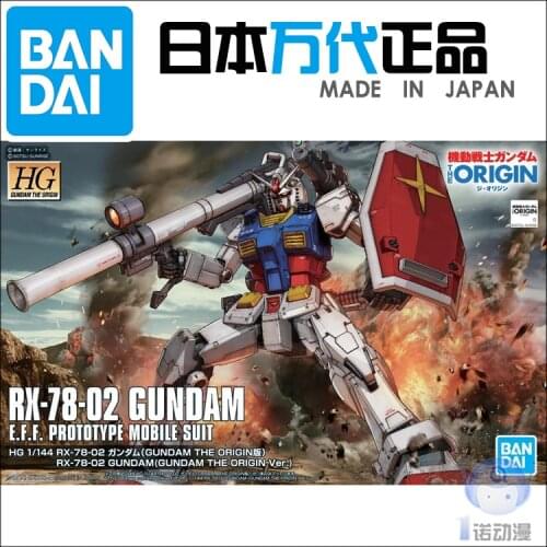 Bandai Gundam Model IN-Stock Assembly 58929 HG GTO 026 1/144 RX-78-2 ORIGIN Gundam ROBOT Figure Anime Toys Figure Gift