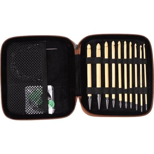 Knitting Needles Set Interchangeable Crochet Needles Circular DIY Hooks Sweater Carpet Hooking Knitting Tools Needlework