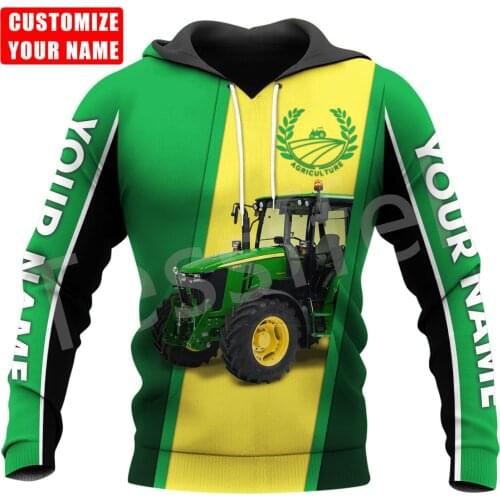 Tessffel Newest Worker Farmer Tractor Instrument Camo Pullover 3DPrint Streetwear Tracksuit Autumn Casual Hoodies Men/Women B-14