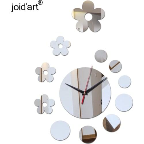 New clock on wall home decor multicolor Acrylic hot sale s mirrored design 3d watch living room unique gifts