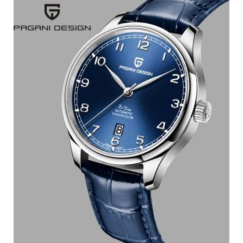 PAGRNE DESIGN Men's Watch With Leather Strap