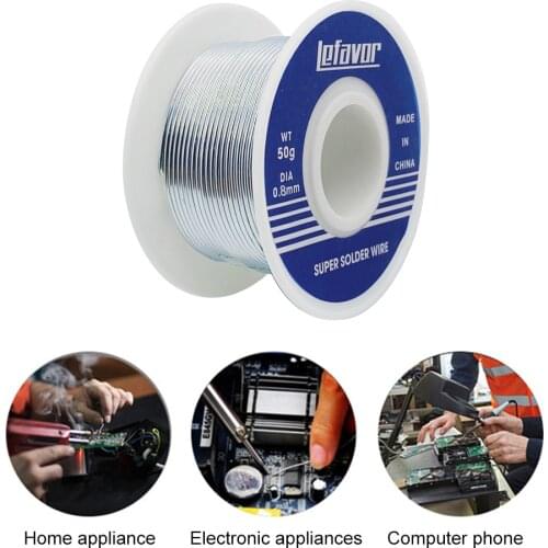 Soldering Wire Welding Roll 0.8/1mm Rosin Core Solder Melt Low Melting Point Household Tin Wire