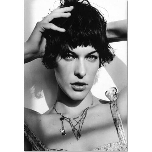 Model Actor Milla Jovovich Style Posters Wall Art Decor Picture Modern Home Room Decoration High Quality Canvas Painting