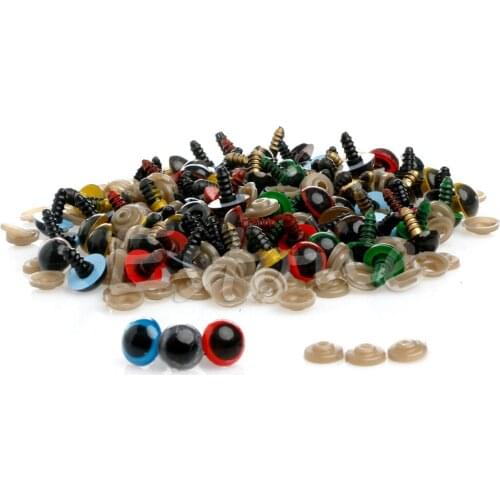 100Pcs/Set 18mm Plastic Safety Eyes For Teddy Bear Doll Animal Puppet Craft