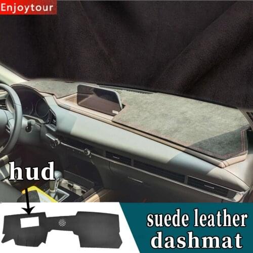 Custom For Mazda Cx30 Cx-30 2019 2020 2021 Accessories Suede Leather Dashmat Dashboard Cover Pad Dash Mat Carpet Car-styling