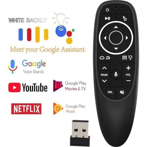 Voice Remote Control Wireless Air Fly Mouse G10 G10S Pro Gyroscope IR Learning for Android TV Box