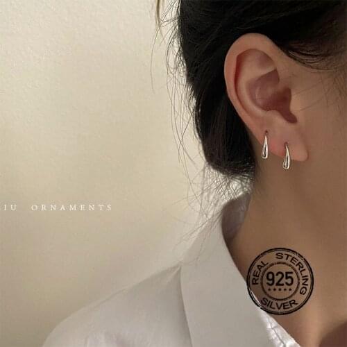 S925 Silver Earrings For Women Gold Tassel Hypoallergenic Simple Luxury Design Fashion Personality Lady Wedding Jewelry INEFFA