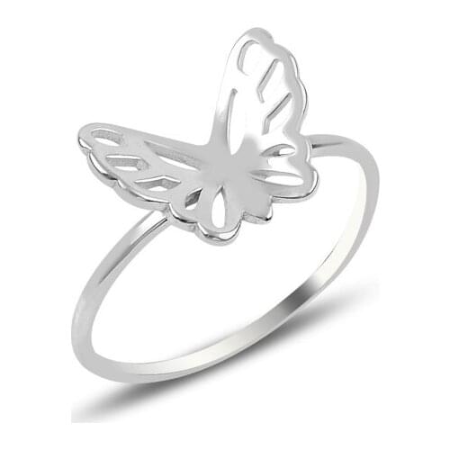 Silverlina Silver Butterfly Ring
