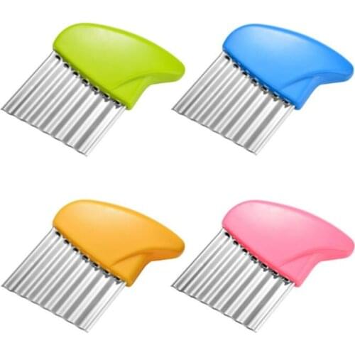 Wavy French Fries Cutter Stainless Steel Potato Slicer Vegetable Chopper Veggie Slicer Durable Kitchen Gadgets Cutter