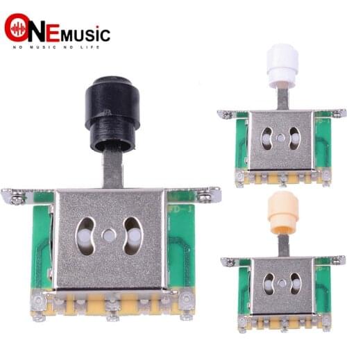 3pcs Guitar 3 WAY PICKUP SELECTOR SWITCH FOR FD STRAT replacement with Black/White/Cream Tip