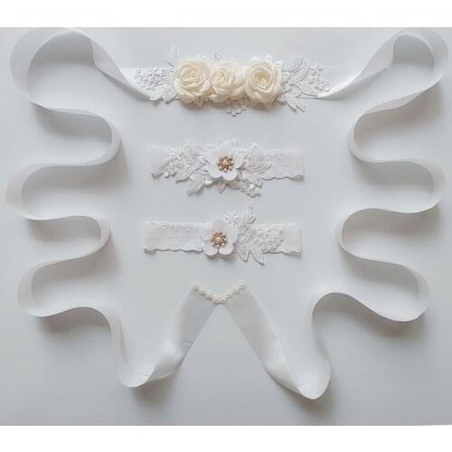 Wedding Belt Ornaments Waistband Wedding accessories lace belt wedding dress accessories flower belt