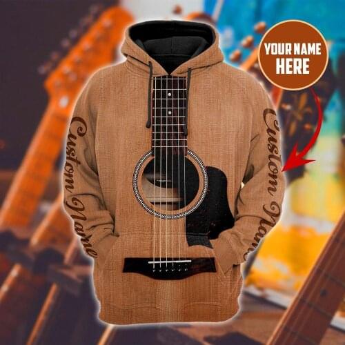 3D Hoodie Custom Name Musical Instruments For Men/Women Sweatshirt Spring/Autumn Casual Pullover Zipper Unisex