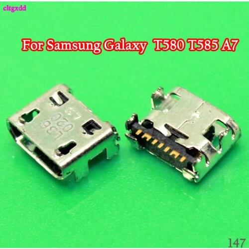 50PCS/Lot USB Charging Port Connector For Samsung Galaxy Tab E 8.0 T375 T377 T280 T285 T580 T585 A7 Charge Dock Socket Jack Plug