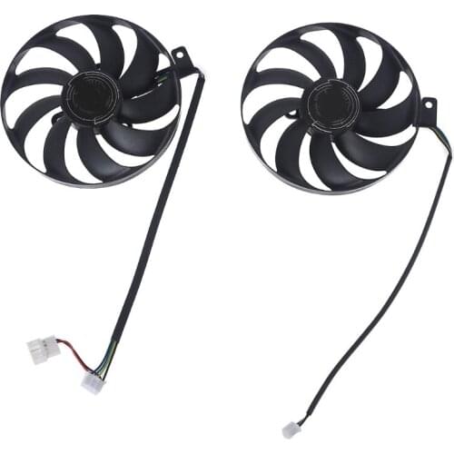 Cooler Fan 88mm DC 12V Dual Radiator T129215SU 4Pin 12V 0.5A Replacement for GTX1660 DUAL RTX2060 Radiator