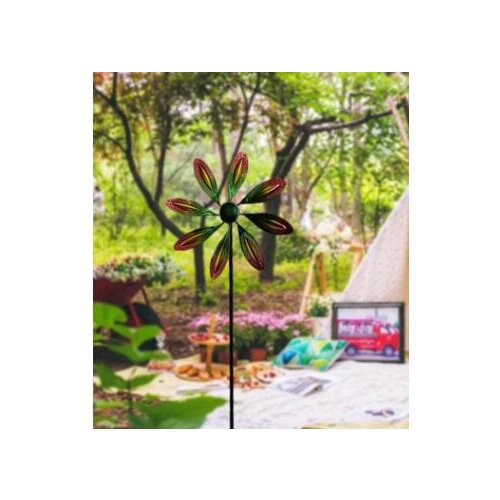 Outdoor Garden Rotary Iron Art Windmill Decorative Crafts Statues & Sculptures Decoration Wind Spinners Ornament