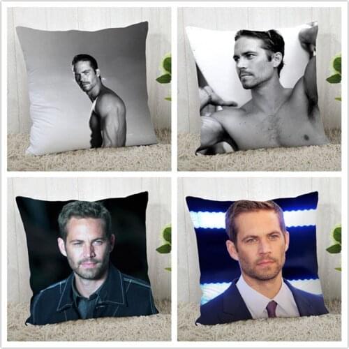 High Quality Custom Decorative Pillowcase Paul Walker Square Zippered Pillow Cover Print Your image 20*20cm,35*35cm,40*40cm