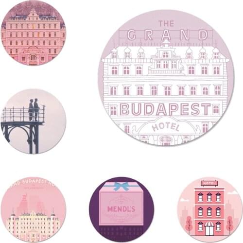 Wes Grand Budapest Hotel Icons Pins Badge Decoration Brooches Metal Badges For Clothes Backpack Decoration