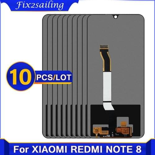10 piece/lot For Xiaomi Redmi Note 8 Pro LCD Display Touch screen Digitizer Redmi Note8 LCD Display Repair Parts black white