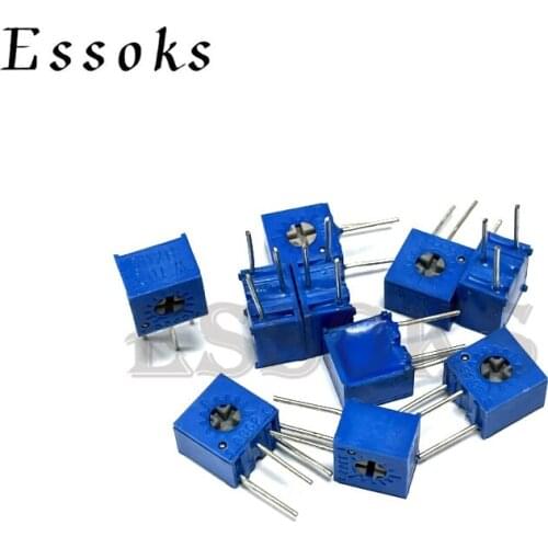 10pcs 3362 3362W 100 200 500 1K 2K 5K 10K 20K 50K 100K 200K 500K 1M ohm W103 102 103 503 104 105 100R 200R 500R Potentiometer