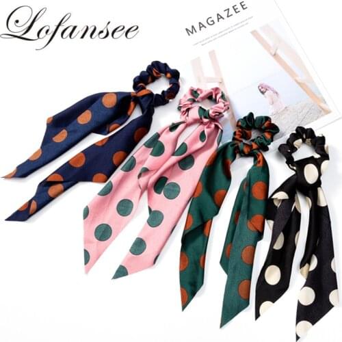 2019 Fashion Korea Style Wave Point Print Women Headbands New Design Dot Hair Accessories For Girl