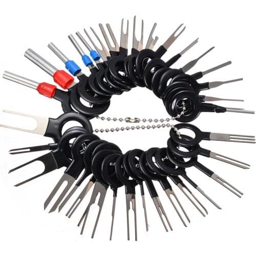 36pcs Car Wire Terminals Automotive Plug Terminal Remove Tool Set Key Pin Electrical Crimp Connector Extractor Kit Accessories