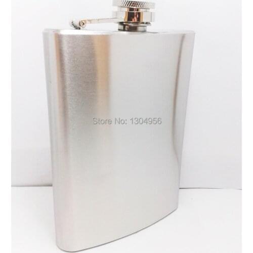 8OZ Drinkware Alcohol Stainless Steel Hip Flask with funnel Flagon Wine Bottle 227ml JH7A5B08