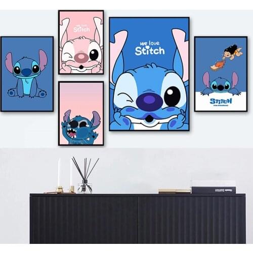 5D DIY Diamond Painting Disney Cartoon Stitch Cross Stitch Kits Full Drill Diamond Embroidery Mosaic For Home Decor