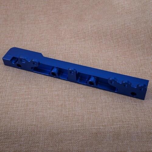 Car Blue Aluminum High Flow Volume Fuel Injector Rail Fit For Honda D Series SOHC D16