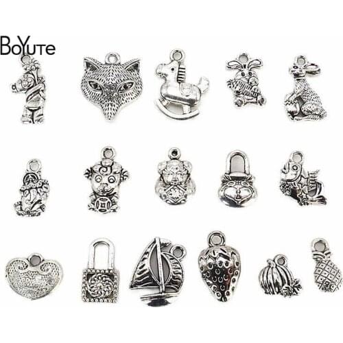 BoYuTe (100 Grams/Bag ) Factory Direct Supply Mix Styles Random Tibetan Silver Bracelet Charms Diy Handmade Materials
