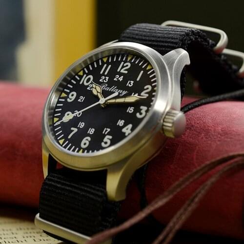 Pilot Watch Mens Mechanical Watch Retro Military Sports Automatic Watches Air Force 39mm Top Luxury Brand Wristwatch Customized