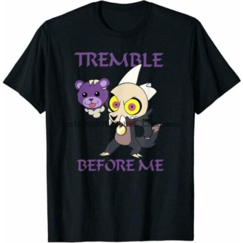 Tremble Before Me The Owl House King Funny Cartoon Friends Black T-Shirt