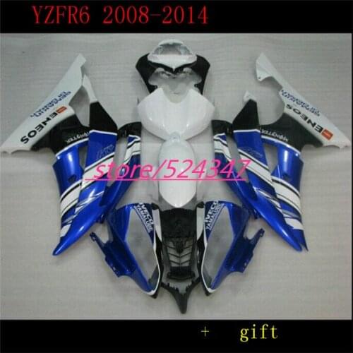 Nn-YZFR6 2008 - 2014 2009 Full Body Kits White Blue black for YZFR6 2012 Full Body Kits Motorcycle Accessories & Parts