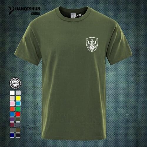 NEPTUNE Medal Design Print T-Shirts Gun War Game Tshirt Top Quality 16 Colors Pure Cotton Casual Custom Short sleeves Tops Tee