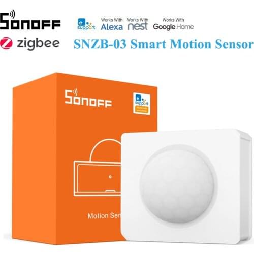 SONOFF SNZB-03 Zigbee Smart Motion Sensor eWeLink Wireless Remote Control Home Security With SONOFF ZBBridge Alexa Google Home