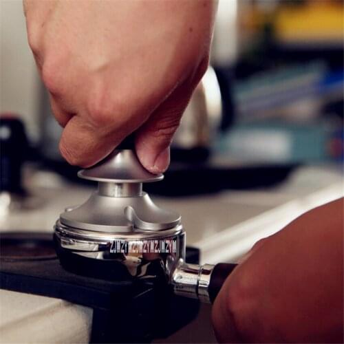 Quality Coffee Powder Hammer Depth Adjustable Design Coffee Tamper Anti Pressure Bias Design Coffee Accessories 58.5mm Flat Base