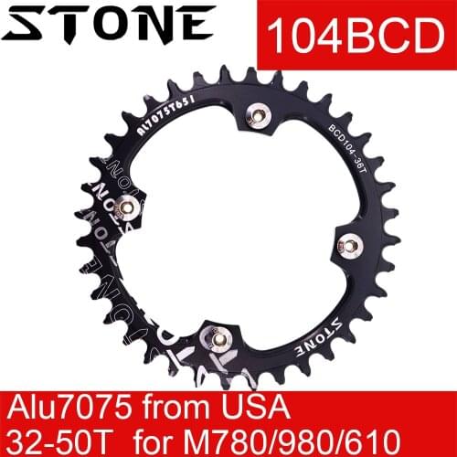Stone Chainring Round 104BCD for Shimano M780 m610 670 for sram X0 X7 X5 X9 40 42 44 46 48T Bike Chainwheel 12s 12 speed 104 bcd