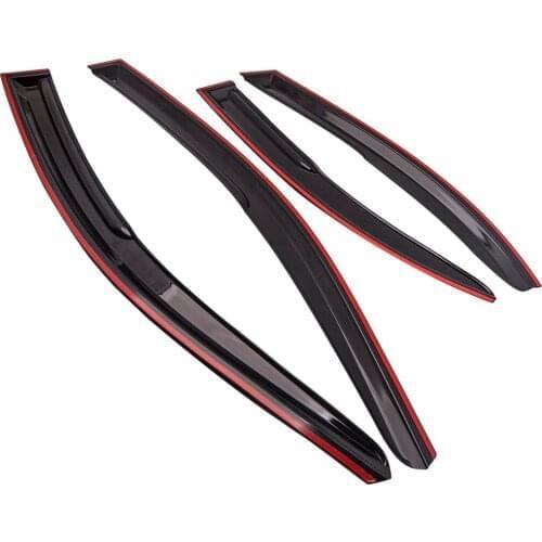 Window Visor Rain Wind Vent Guard Shade for Mitsubishi Lancer Sedan 2008-2017