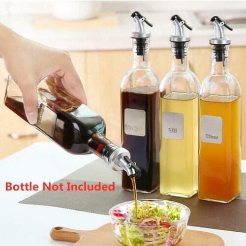 Oil Bottle Stopper Lock Plug Seal Leak-proof Food Grade Rubber Nozzle Sprayer Liquor Dispenser Wine Pourer Kitchen Bar Tools