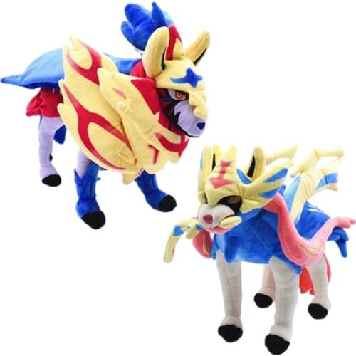 Sword and Shield Zacian Zamazenta plush doll Anime Elf Stuffed toys Decorations Collection gifts for kids Children