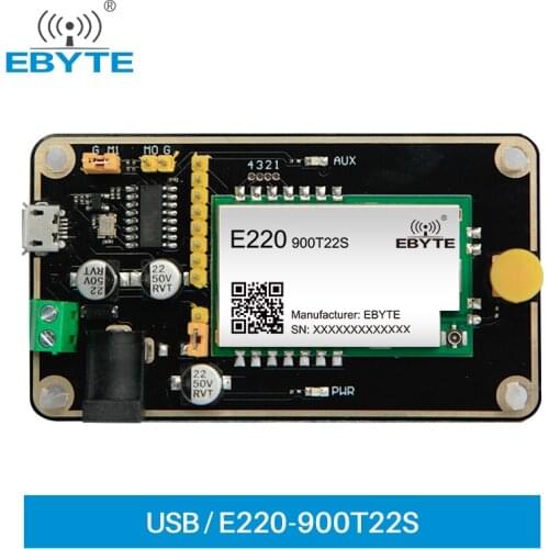 LoRa LLCC68 Test Board Module 868MHz 915MHz Test Kit USB Interface and Antenna UART Wireless Module EBYTE E220-900TBL-01