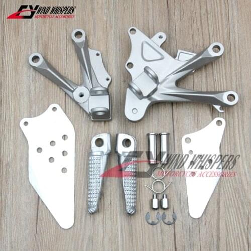 Motorcycle Front Footrests Foot pegs tripod Pedal stent assembly For Kawasaki Ninja ZX10R ZX 10R ZX-10R 2006 2007 2008 2009 2010