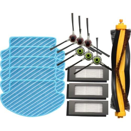 Main roller side brush hepa filter mop cloth for Ecovacs Deebot DE55 DE53 robot vacuum cleaner parts brushes filter replacement
