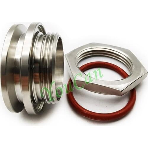 1.5" Tri-Clover Weldless Bulkehad 304 Stainless Steel Homebrew Kettle Tri Clamp Bulkhead
