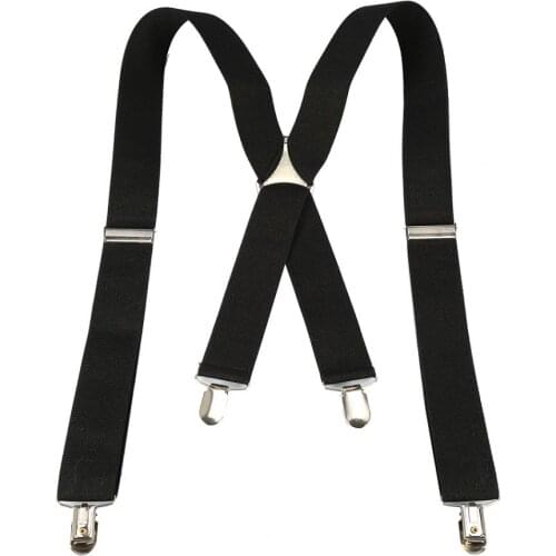 Fashion Clip-on Pants Braces for Women Men Unisex Elastic Suspenders X-Shape Braces 4Clips Belts Suspenders for shirt hot