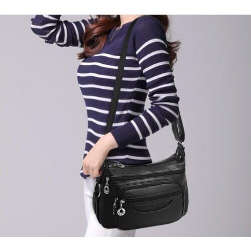 2021 Hot Womens Casual Purse Shoulder Handbags Pu Leather Satchel Bags Cross Body Bag Shigh-Capacity Waterproof New