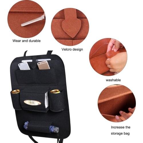 Convenient Car Seat Back Organizer Multi-Pocket Storage Bag Car Seat Back Protectors Automobiles Interior Accessory for car 2021