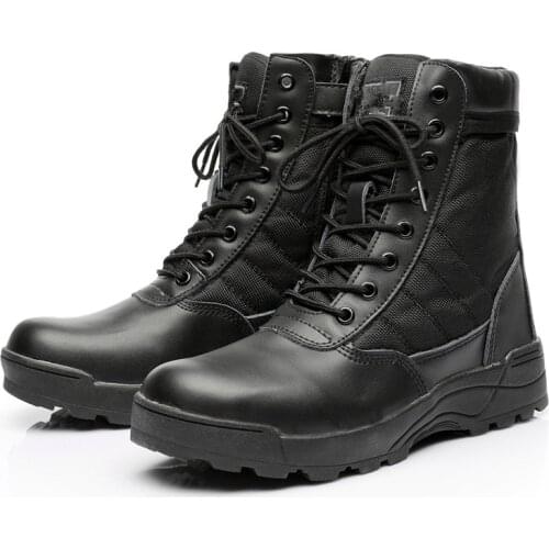 Outdoor Men Desert Tactical Military Boots Mens Work Safty Shoes SWAT Army Boot Ankle Lace-up Combat Sport Boots